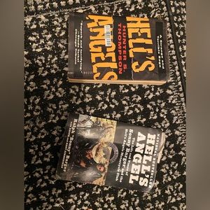 Vintage books hunter s Thompson and hells angels books collectors items